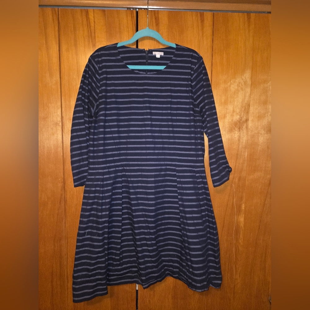 GAP Navy Striped Dress
